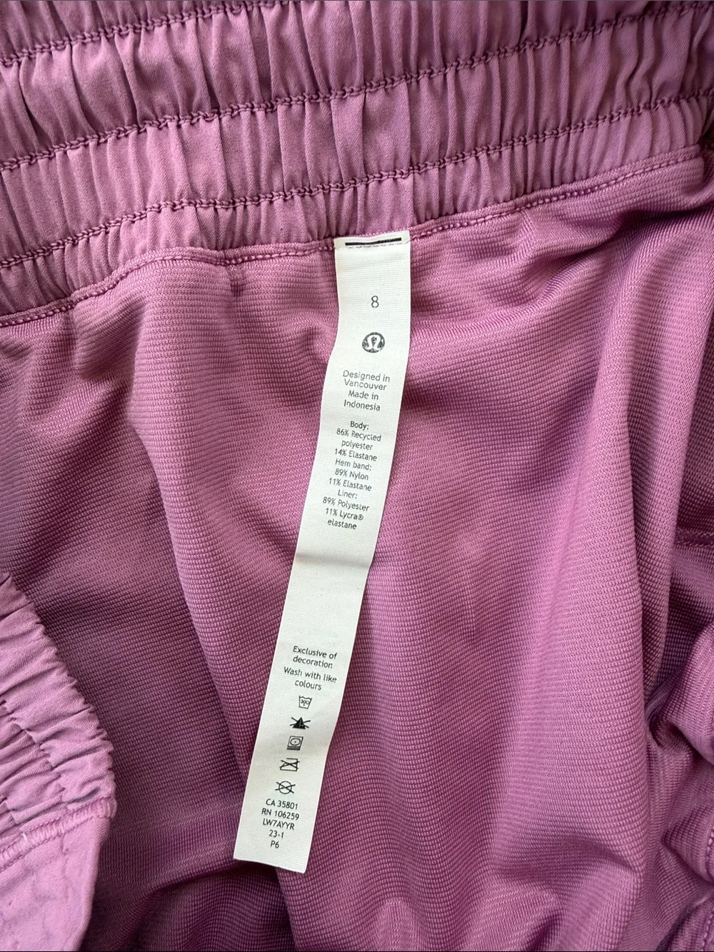 lululemon athletica Dusty Lavender Athletic Shorts